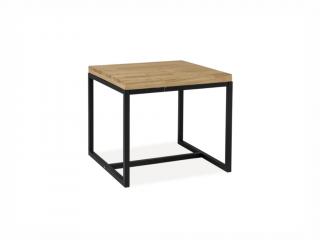 Konferenční stolek - LORAS C, dýha dub/černá