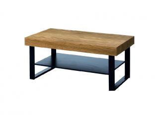 Konferenční stolek - MOSAIC 41, medový dub/matná černá