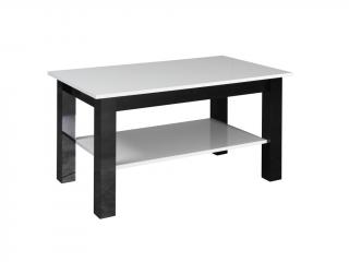 Konferenční stolek - MT25, lesklá bílá/lesklá černá