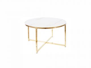 Konferenční stolek - SALMA, mramor/zlatá