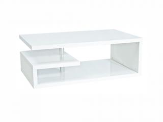 Konferenční stolek - TIERRA 120, lesklá bílá