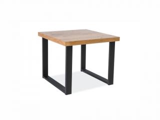 Konferenční stolek - UMBERTO C, dýha dub/černá