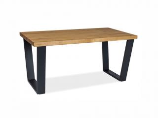 Konferenční stolek - VALENTINO B, dýha dub/černá