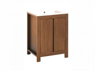 Koupelnová skříňka s umyvadlem - CLASSIC 820 oak, šířka 60 cm, dub country