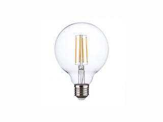 LED stmívatelná žárovka - G95 CLEAR 3571, 230V/6,5W/E27, teplá bílá, 2200-3200K