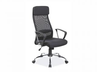 MAXIVA Kancelářská židle - Q-345, čalouněná Čalounění: černá