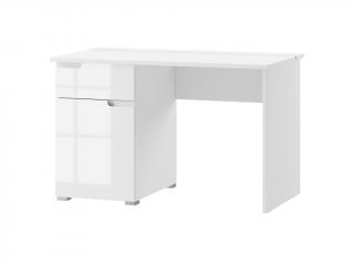 Psací stůl - SELENE 14, lesklá bílá/ bílá