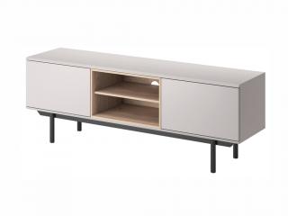 Skříňka pod TV - INOX IRTV150, šedá/jackson hickory