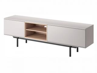 Skříňka pod TV - INOX IRTV175, šedá/jackson hickory