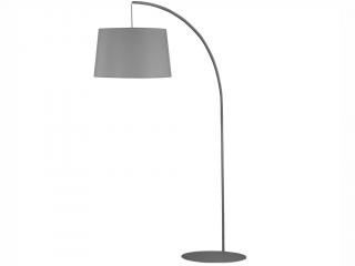 Stojací lampa - HANG 5076, 230V/15W/1xE27, tmavě šedá