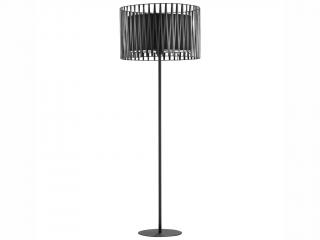 Stojací lampa - HARMONY 2899, Ø 50 cm, 230V/15W/1xE27, černá/bílá