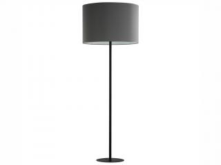 Stojací lampa - WINSTON 5143, Ø 60 cm, 230V/15W/1xE27, tmavě šedá/černá