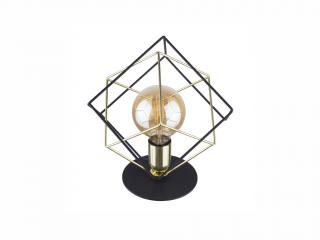 Stolní lampa - ALAMBRE 5450, Ø 24 cm, 230V/15W/1xE27, černá/zlatá