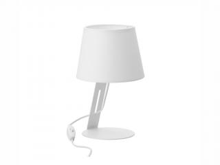 Stolní lampa - GRACJA 5132, Ø 18 cm, 230V/15W/1xE27, bílá