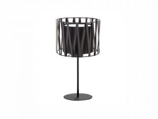 Stolní lampa - HARMONY 2898, Ø 20 cm, 230V/15W/1xE27, černá/bílá