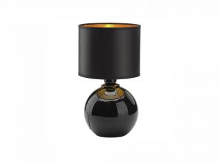 Stolní lampa - PALLA 5068, Ø 20 cm, 230V/15W/1xE27, černá/zlatá