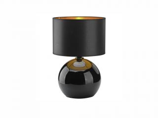 Stolní lampa - PALLA 5081, Ø 36 cm, 230V/15W/1xE27, černá/zlatá