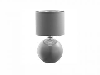 Stolní lampa - PALLA 5087, Ø 20 cm, 230V/15W/1xE27, šedá/stříbrná