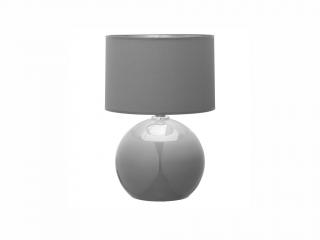 Stolní lampa - PALLA 5089, Ø 36 cm, 230V/15W/1xE27, šedá/stříbrná