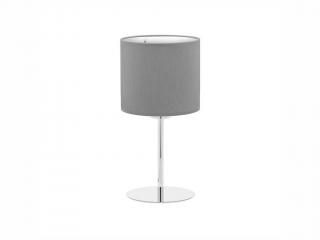 Stolní lampa - RONDO 5097, Ø 20 cm, 230V/15W/1xE27, tmavě šedá/chrom