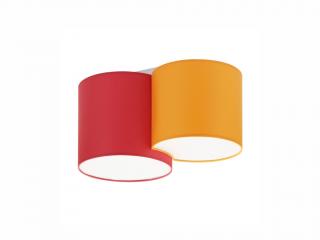 Stropní svítidlo - MONA 3274, 230V/15W/2xE27, červená/oranžová/bílá