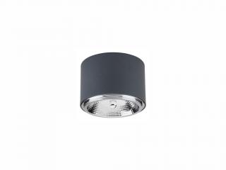 Stropní svítidlo - MORIS 3365, Ø 11,3 cm, 230V/12W/1xGU10 AR111, tmavě šedá/stříbrná