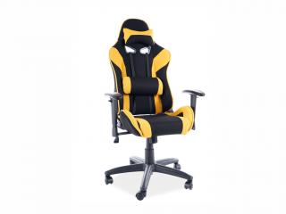Studentská židle - VIPER Kid, čalouněná, různé barvy na výběr Čalounění: černá/žlutá