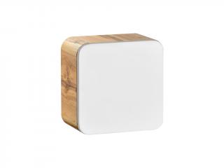Závěsná skříňka - ARUBA 831 white, dub craft/lesklá bílá