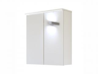 Závěsná skříňka se zrcadlem - GALAXY 840 white, šířka 60 cm, bílá