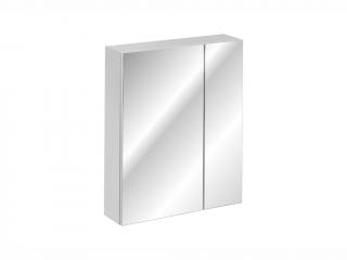 Závěsná skříňka se zrcadlem - HAVANA 84-60, šířka 60 cm, bílá