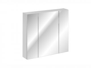 Závěsná skříňka se zrcadlem - HAVANA 84-80, šířka 80 cm, bílá