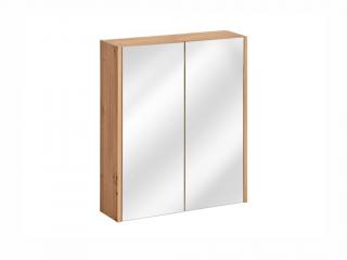 Závěsná skříňka se zrcadlem - MADERA 840, šířka 60 cm, dub artisan