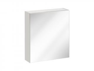 Závěsná skříňka se zrcadlem - TWIST 840 white, šířka 50 cm, bílá