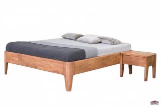Domestav FANTAZIE 180 cm manželská postel bez čela buk cink přírodní