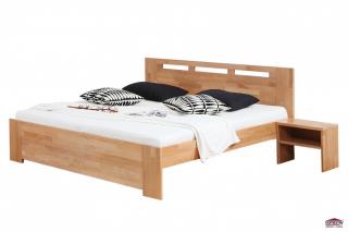 Domestav VALENCIA manželská postel 160 cm buk cink přírodní