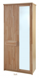 Gazel ENNA šatní skříň 2 dílná - zrcadlo Dřevina: Buk