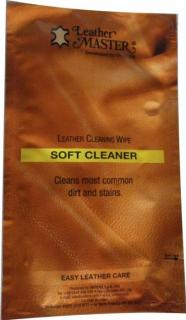 Leather Master - LEATHER SOFT CLEANER Wipe - jednorázová čistící utěrka