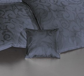 Matějovský povlak na polštář Lolita 40x40cm tmavě šedý damašek
