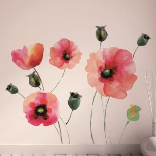 Crearreda WA XXL Watercolour Poppies 81003 Akvarel vlčí máky