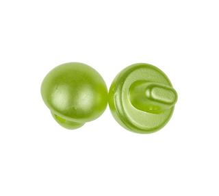 Knoflík zelená perleťová pecka - balení po 10ks
