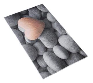 Koupelnová předložka 3D tisk 60x100 cm tmavé kameny