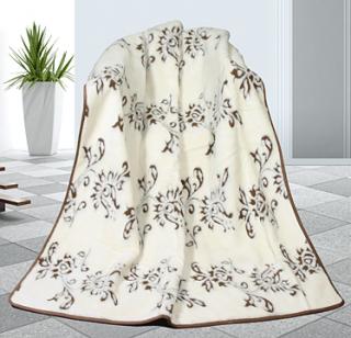 Luxusní dvojitá vlněná deka z kašmíru 155x200 DUO Indie 2x540g/m2