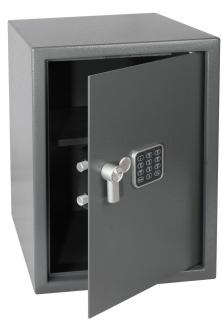 Ocelový sejf s elektronickým zámkem, číselnou klávesnicí a páčkou k otevření  RS.50.EDK