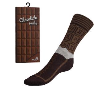Ponožky Čokoláda v dárkovém balení hnědá vel. 35-38