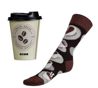 Ponožky Káva set v dárkovém balení 38-41