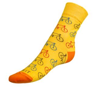 Ponožky Kolo žluté žlutá vel. 35-38