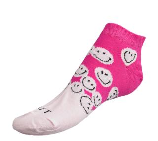 Ponožky nízké Smile růžová,sv.růžová vel. 35-38