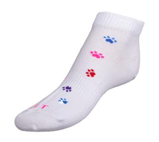 Ponožky nízké Tlapky barevné