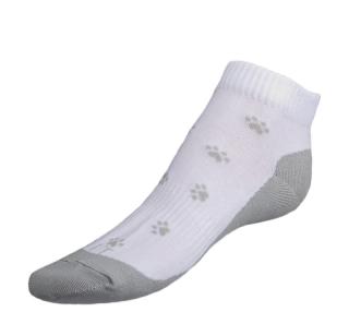 Ponožky nízké Tlapky šedé šedá,bílá vel. 35-38