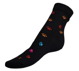 Ponožky Tlapka 1 černá vel. 35-38